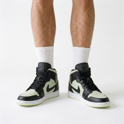 Air Jordan 1 Mid Ballistic Limeade