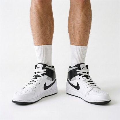 Air Jordan 1 Mid Pewter Herringbone