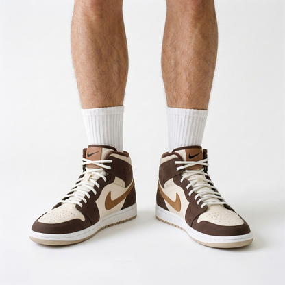 Air Jordan 1 Mid Gingerbread Fleece