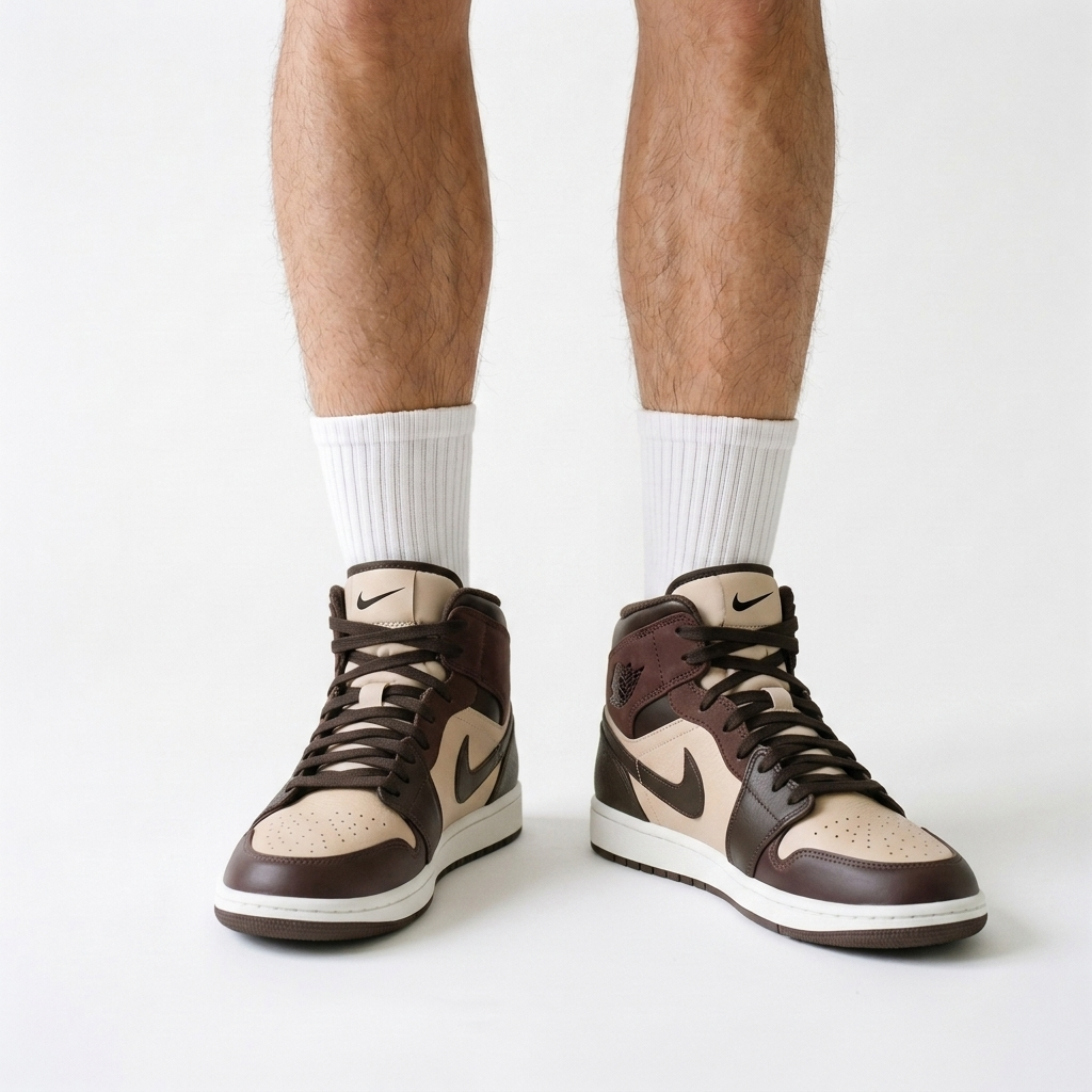 Air Jordan 1 Mid Praline Eggshell