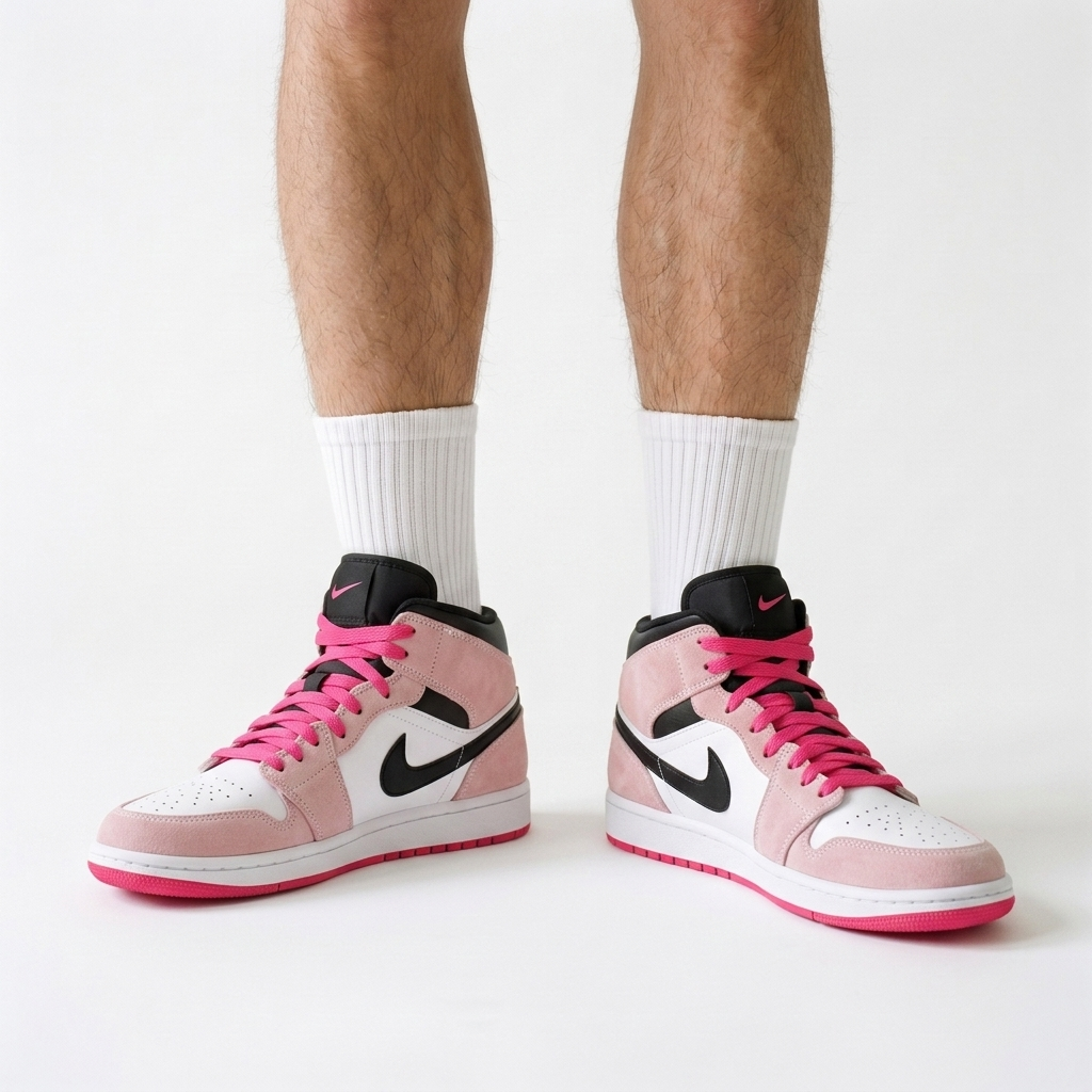 Air Jordan 1 Mid Rosette Domino