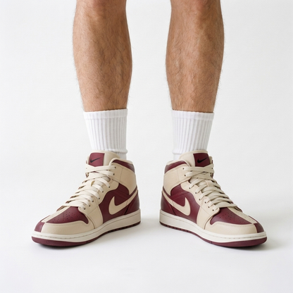 Air Jordan 1 Mid Cherrywood Red