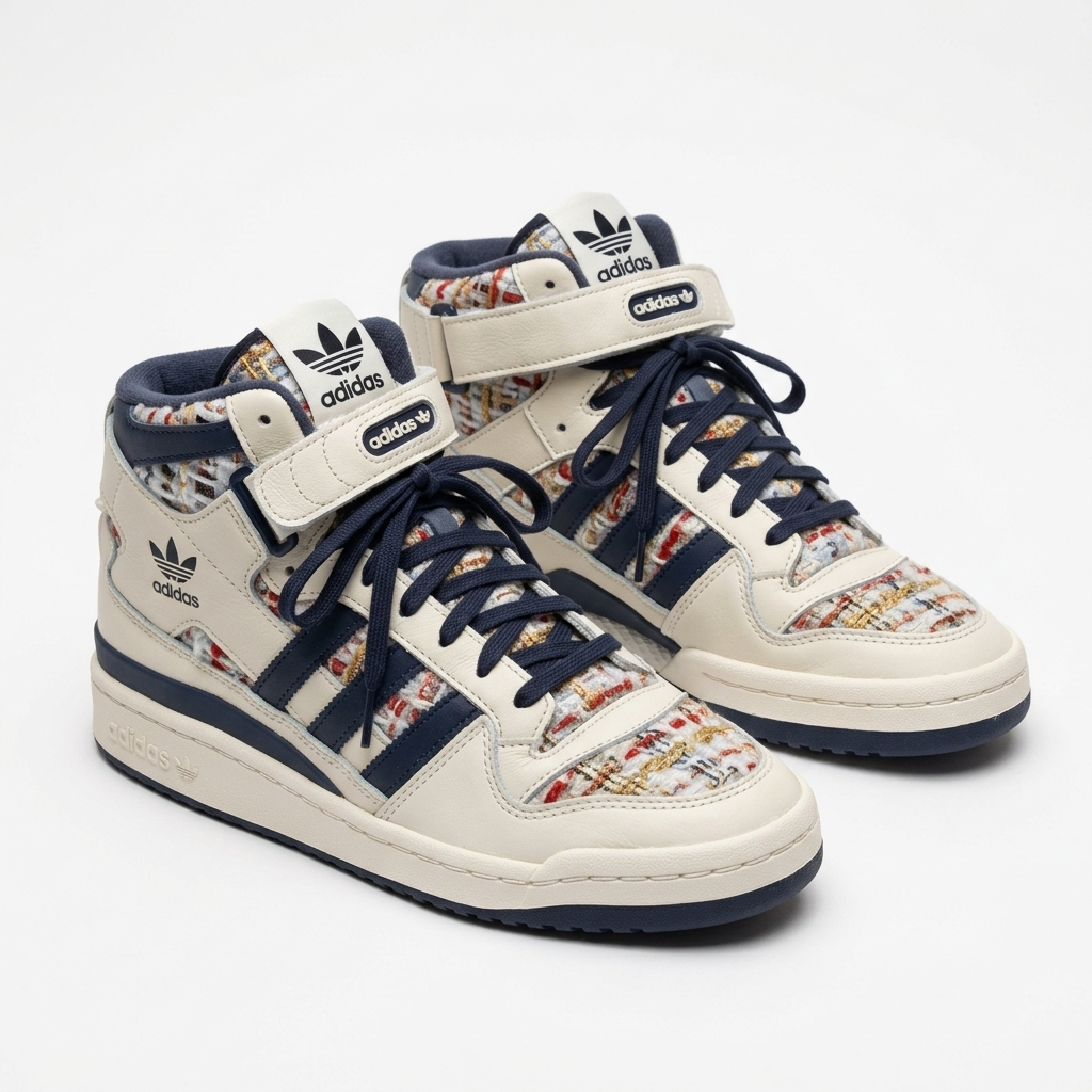 Adidas Forum Mid Vanilla Varsity