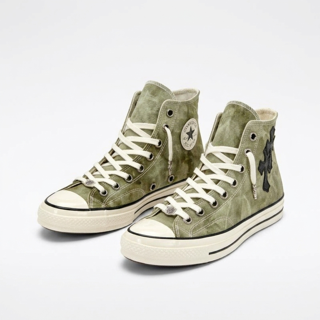 Chrome Hearts x Converse Chuck 70 Olive
