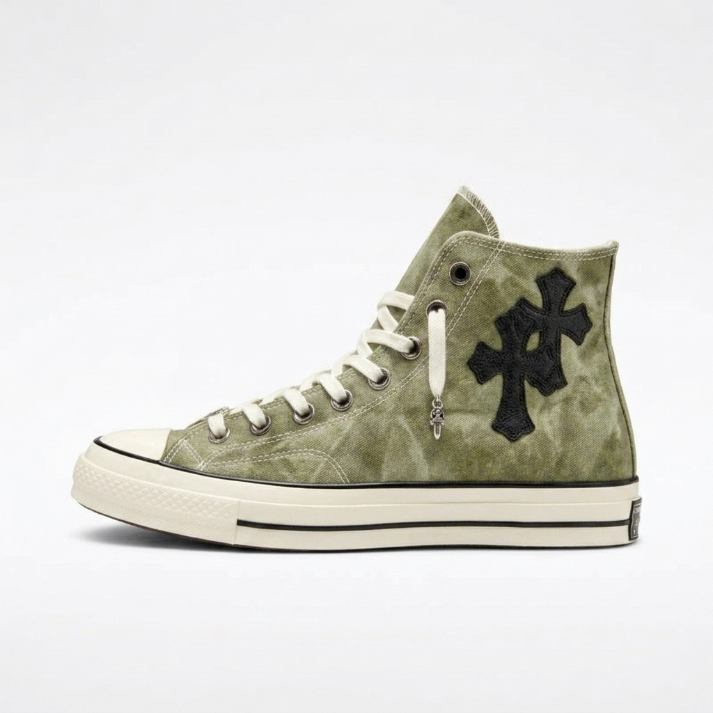 Chrome Hearts x Converse Chuck 70 Olive