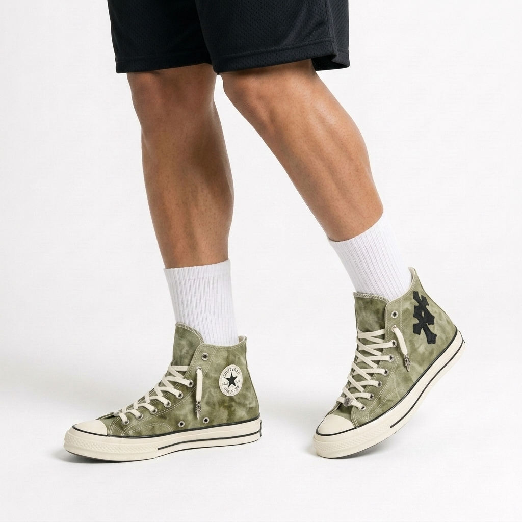 Chrome Hearts x Converse Chuck 70 Olive