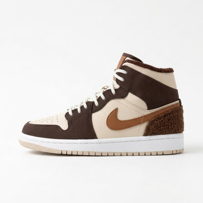 Air Jordan 1 Mid Cappuccino Tweed