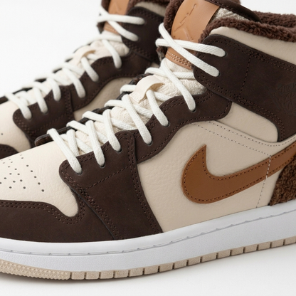 Air Jordan 1 Mid Cappuccino Tweed