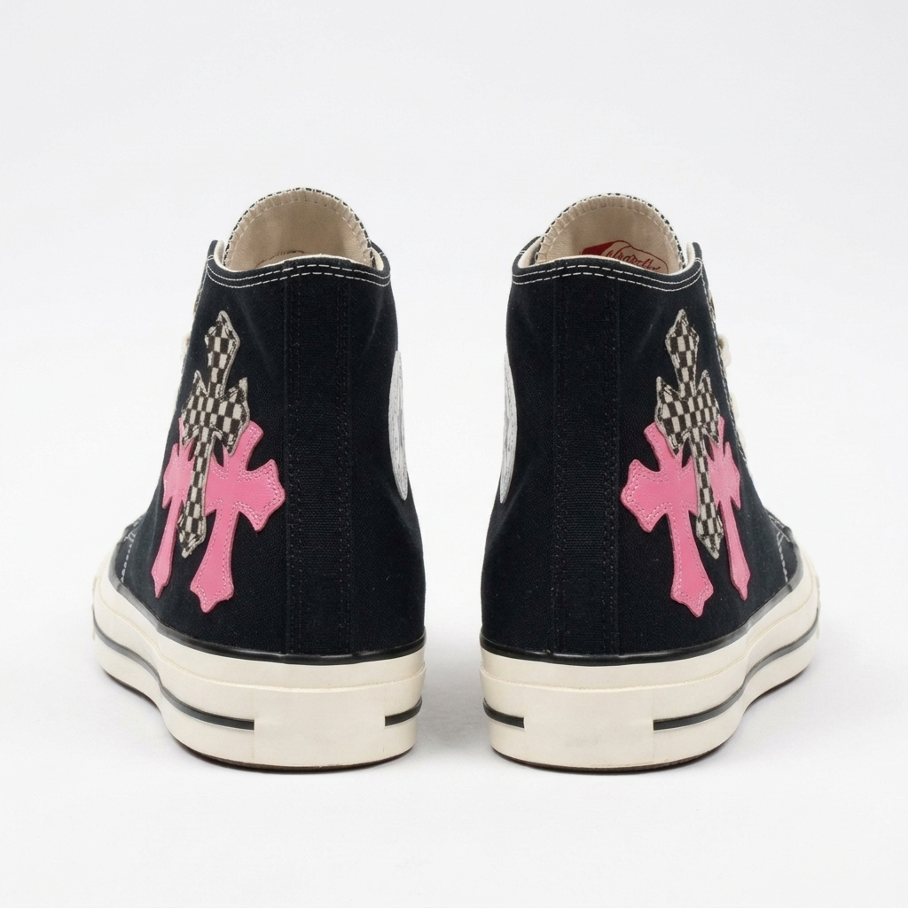 Chrome Hearts x Converse Chuck 70 Black Pink